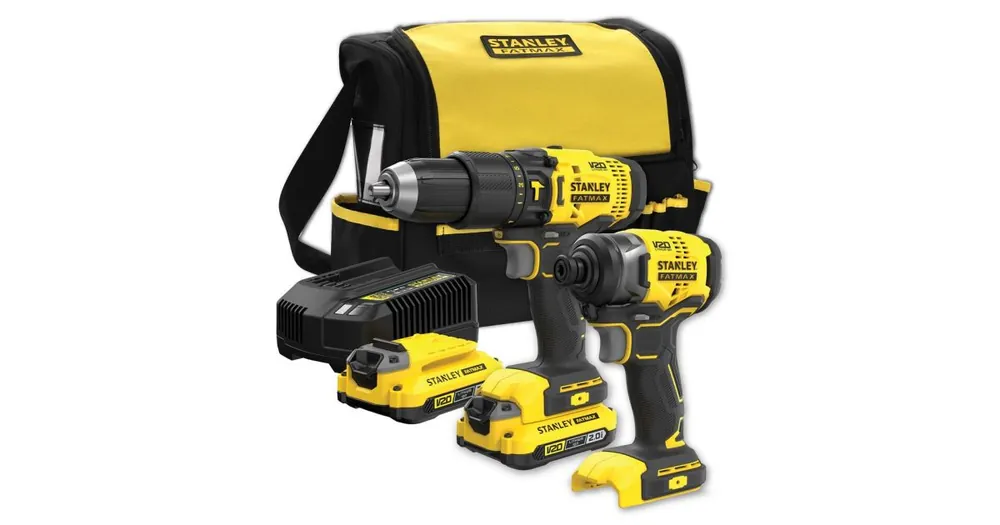 Stanley FatMax V20 Akku-Kombi-Set 18V, 2 x 2,0Ah SFMCK465D2S Top-Seller