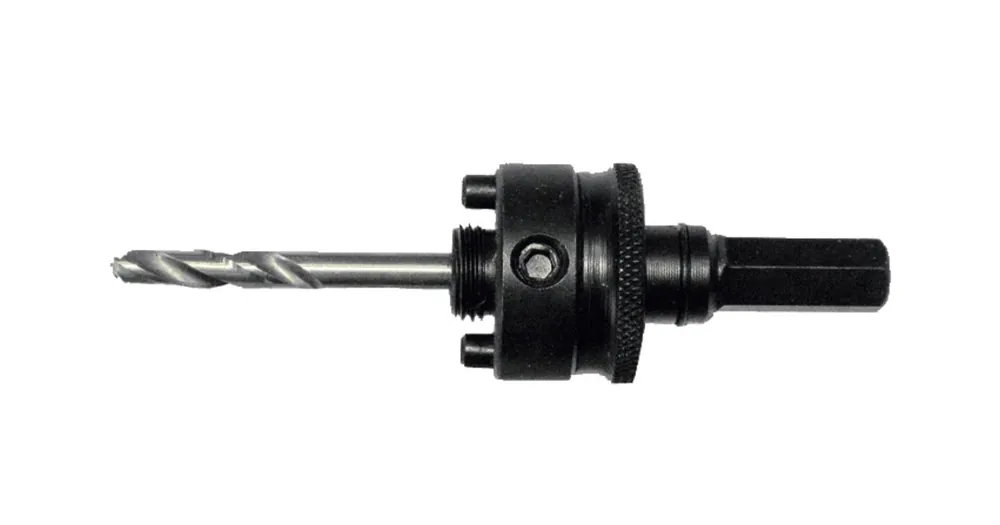Billig MAKITA Adapter HEX Schaft 11 mm für Löcher ab 32 mm (mit 5/8" 18UNF Gewinde und Stiften, mit Schnellverschluss) P-35190