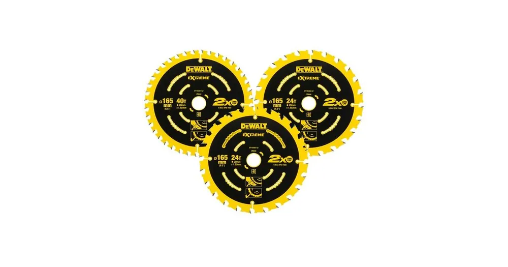 DeWALT Sägeblatt EXTREME 2nd Fix 3er-Pack DT10397 DT10397 Zertifiziert