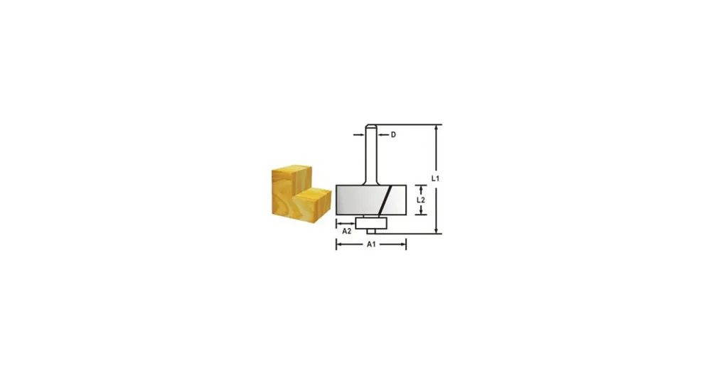 Jetzt Bestellen MAKITA Klappfräser mit Lagerschaft 8 mm, 31,8x12,2x54,6 mm D-48739