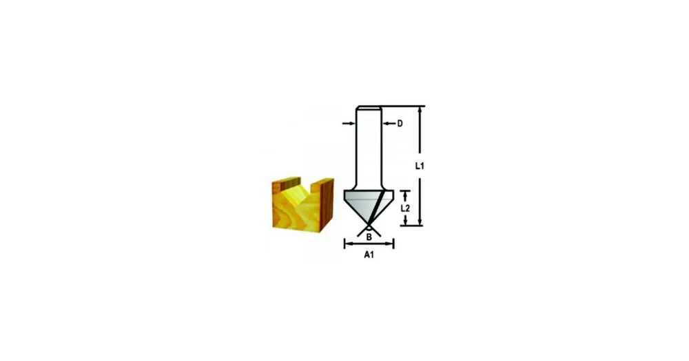 MAKITA V-förmiger Schlitzfräserschaft 6 mm, 12,7 x 12,7 x 45 mm D-47868 Sofort Bestellen
