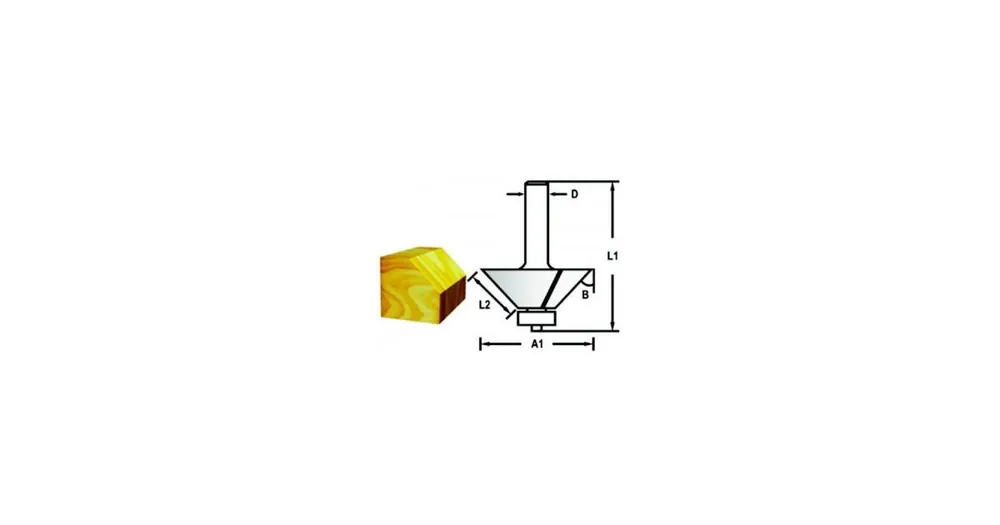 Jetzt Bestellen MAKITA Facetten-/Kantenfräser mit Lagerschaft 6 mm, 25,4x11x51 mm D-48658