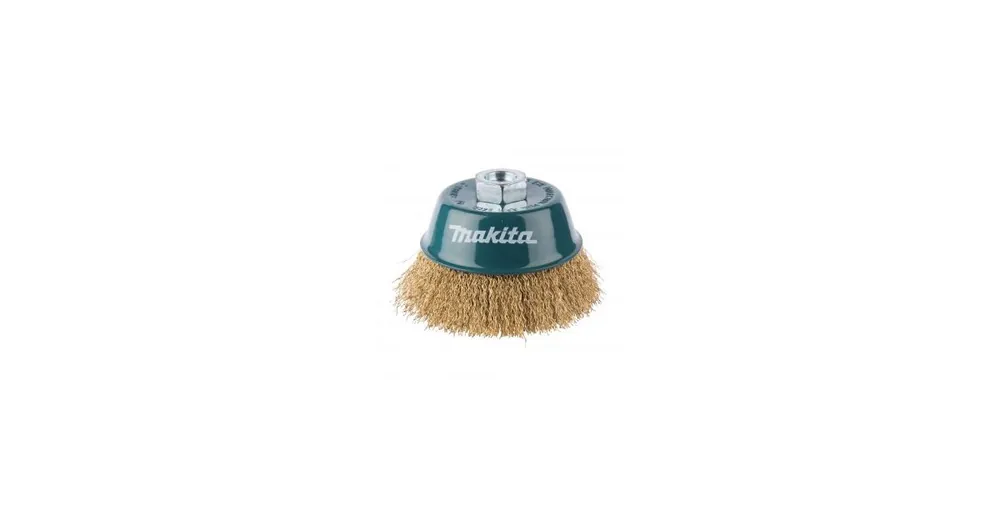 Neu MAKITA Topfbürste aus Messingdraht, gewellter Draht 0,3 mm, 100 mm D-39805