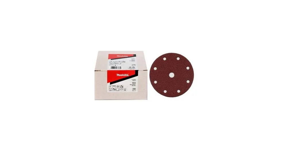 MAKITA Schleifpapier Klett 150 mm 6 Löcher K60, 50 Stück P-37574 Sonderaktion