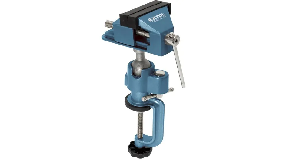 EXTOL PREMIUM Tischschraubstock, drehbar mit Gelenk, 75 mm 8812607 Expressversand
