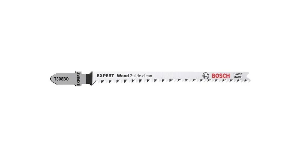 Bosch EXPERT ‘Wood 2-side clean’ T 308 BO Stichsägeblatt, 3 Stück Solange Der Vorrat Reicht