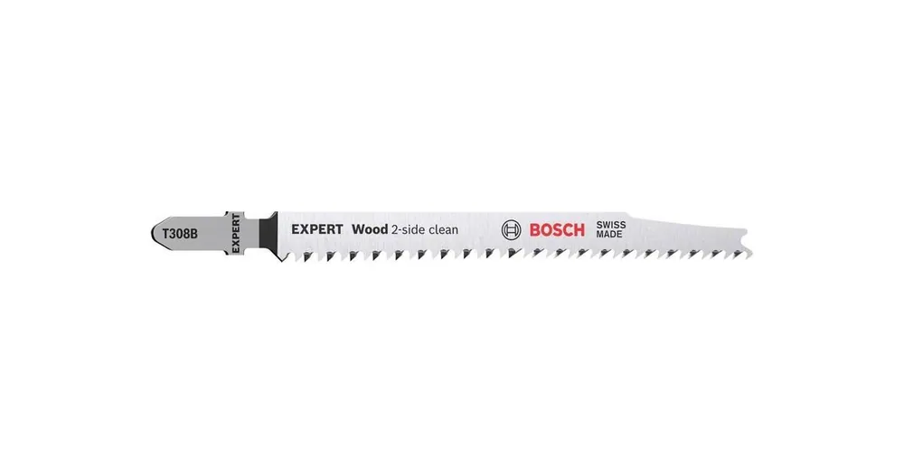 Bestpreis Bosch EXPERT ‘Wood 2-side clean’ T 308 B Stichsägeblatt, 3 Stück