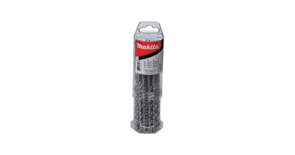 MAKITA Bohrerset SDS-Plus V-Plus 3 Stk. 5x50/110 und 4 Stk. 6; 2 Stk. 12x110/160 mm, 12 Stk. B-49096 Aktuell