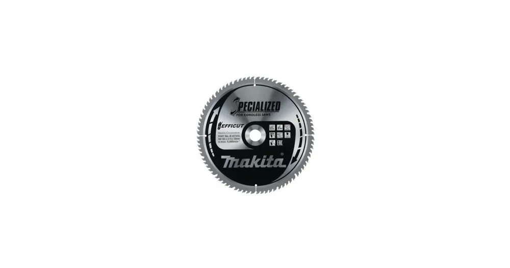 Neue Kollektion MAKITA Sägeblatt Holz Efficut 305x2,15x30 mm 80 Zähne B-67315