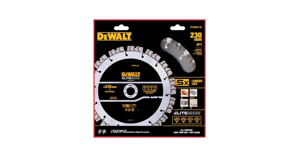 DeWALT segmentiertes Diamantsägeblatt, 230 mm DT20462 Zertifiziert