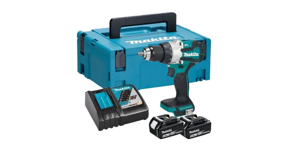 Zertifiziert Makita Aku Akku-Schlagschrauber Li-ion LXT 18V 5,0 Ah, Makpac DHP489RTJ