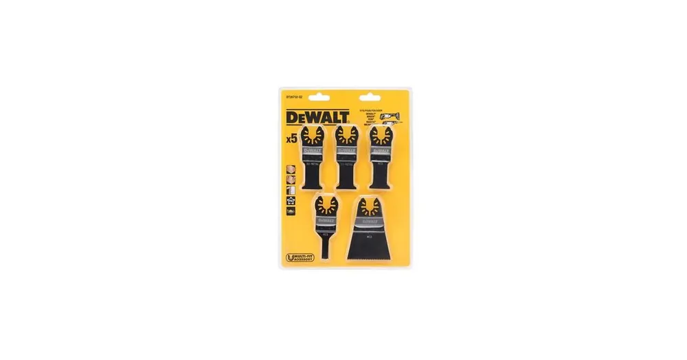 Günstig DeWALT Holzsägeblatt-Set für Multitools (5 Stück) DT20732
