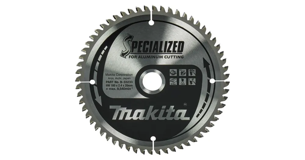 MAKITA Sägeblatt Aluminium SPECIALIZED 160x2,4x20 mm 60 Zähne B-33233 Kracherpreis