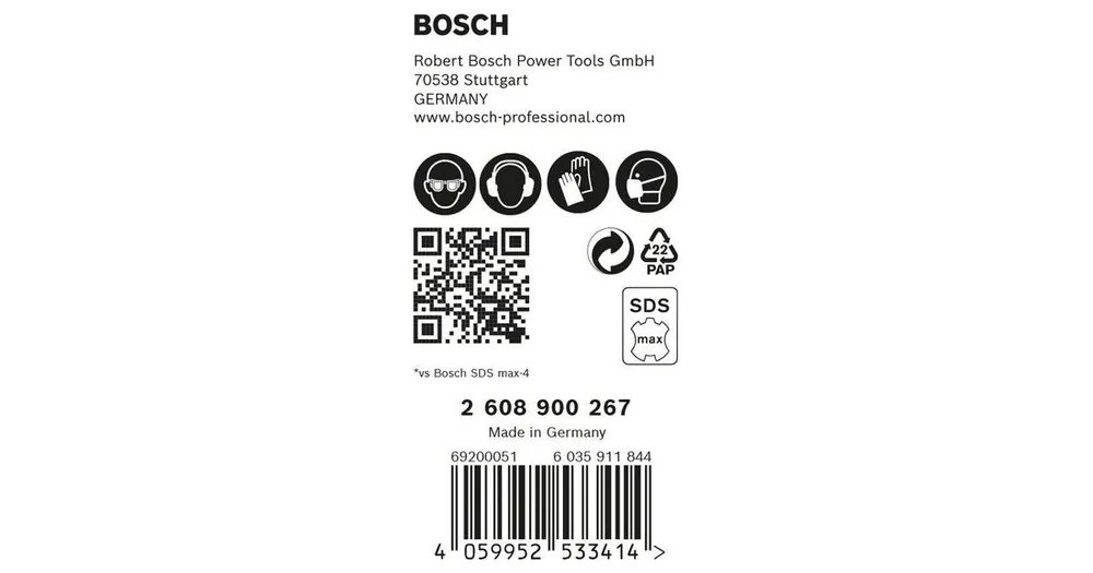 BOSCH EXPERT Bohrer SDS MAX-8X, 22x400x520 5 Stück 2608900267 Preisreduziert