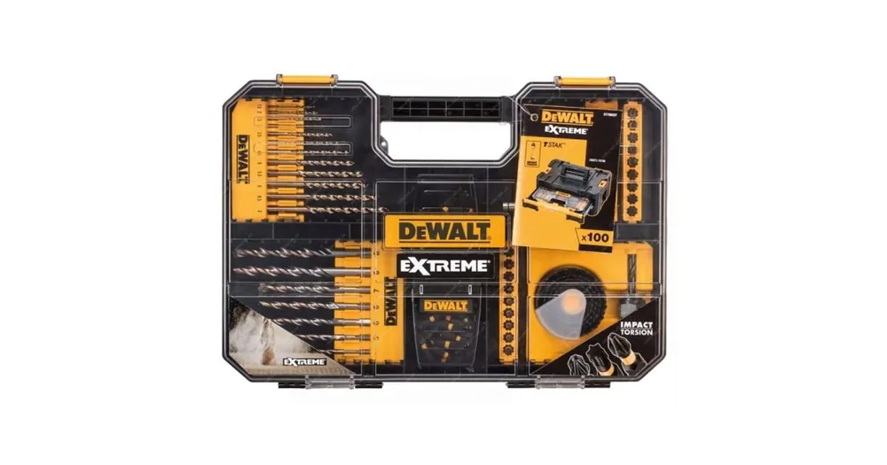 Abverkauf DeWALT Zubehör/Bit-Set; Bohrer; Kronen / (100 Stück) DT70620T
