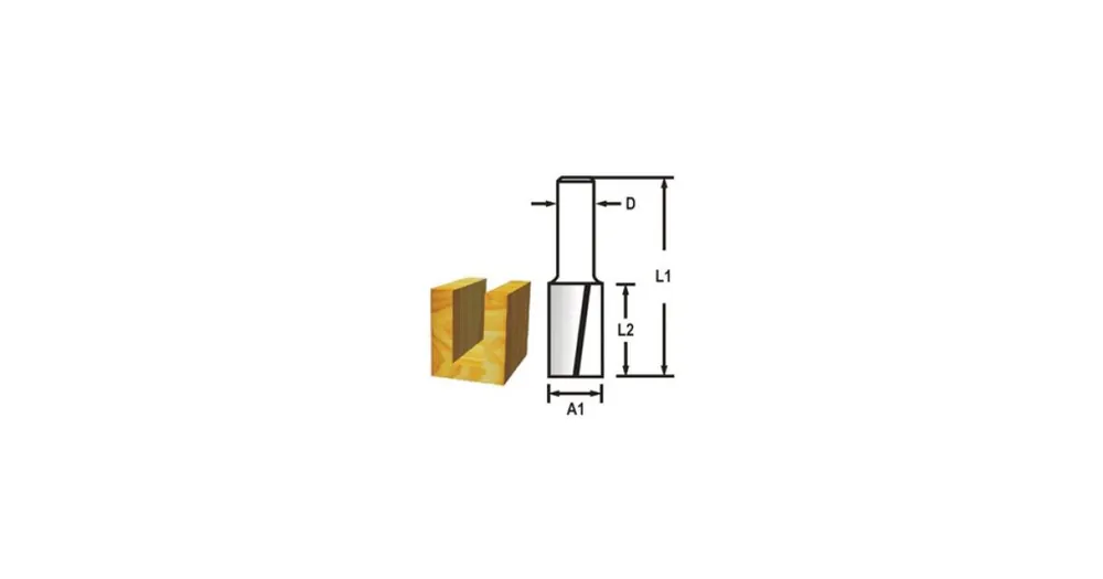 MAKITA Nutfräser 2 Schneiden Schaft 12 mm, 8x25x70 mm D-47612 Abverkauf