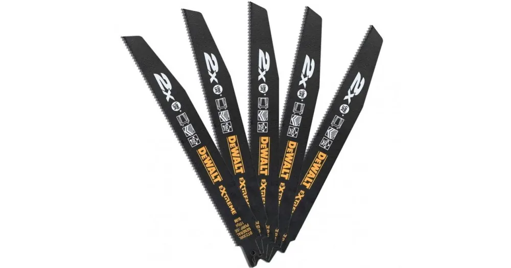 DeWALT Abbruchsägeblatt für Säbelsägen, 228 mm, 6 TPI, (5 Stück) DT2308L Sonderangebot