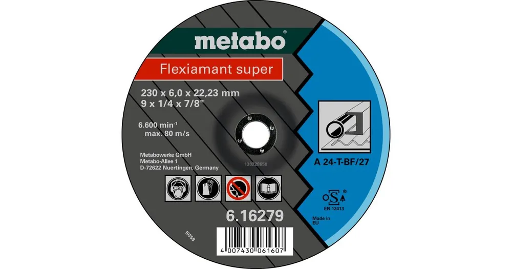 Markenprodukt METABO Schleifscheibe - Stahl, Legierung 150x6x22,2 mm 616487000