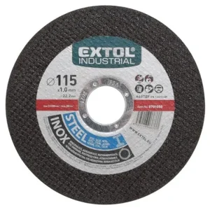 Direktkauf EXTOL Trennscheibe für Stahl/Edelstahl, Durchmesser 115 x 1,0 x 22,2 mm 8701000