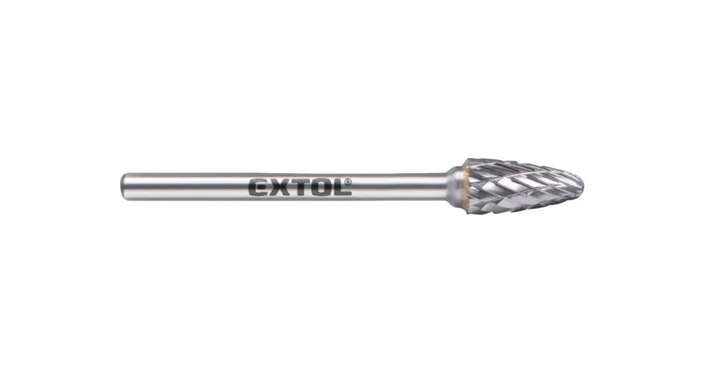 EXTOL Hartmetallfräser, Rundbogen, ⌀6 x 13 mm, ⌀Schaft 3 mm, mittlere Schnitttiefe (Doppelschnitt) 8703853 Sichere Zahlung