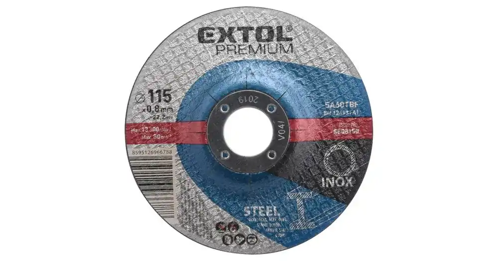 EXTOL Trennscheibe für Stahl/Edelstahl, Durchmesser 115 x 0,8 x 22,2 mm 8808150 Top-Angebot