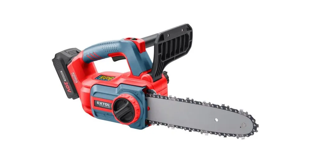 Billig EXTOL Akku-Kettensäge SHARE20 V, bürstenlos, 30 cm, 2 Ah 8891920