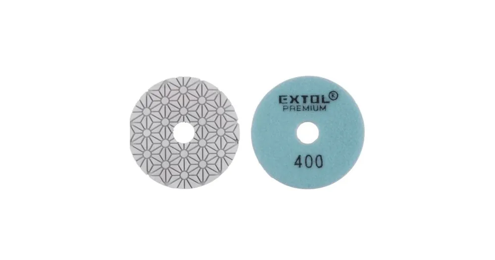 EXTOL Diamantpolierscheibe für Fliesen, Durchmesser 100 mm, P400, Klettverschluss 8803096 Neu Im Sortiment