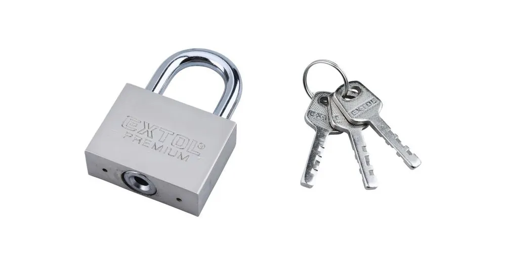 Top-Angebot EXTOL Metallvorhängeschloss, 50 mm 8857405