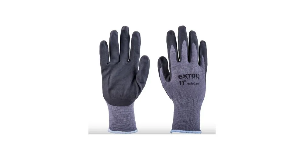 Direktkauf EXTOL Nylonhandschuhe, nahtlos, halb nitrilgetaucht, Größe 11" 8856683