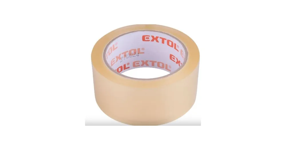 EXTOL geräuschloses Klebeband, transparent, 48 mm x 66 m, 0,046 mm dick, PP/Acryl-Klebstoff 8856323 Garantierte Lieferung