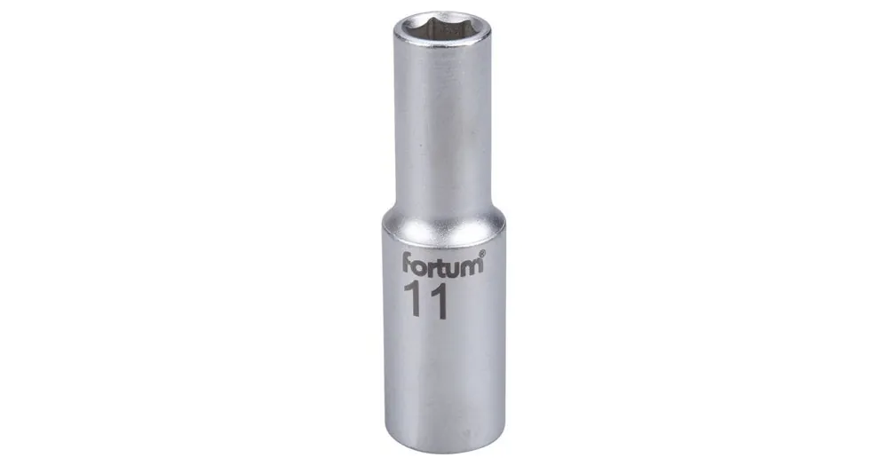 Markenprodukt FORTUM-Steckschlüssel verlängert 1/2", 11 mm, L 77 mm, 61CrV5 4700511