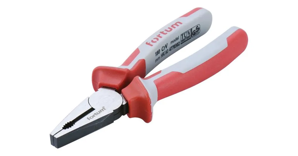 FORTUM Kombinationszange, 180 mm, 61CrV5 4770302 Günstig