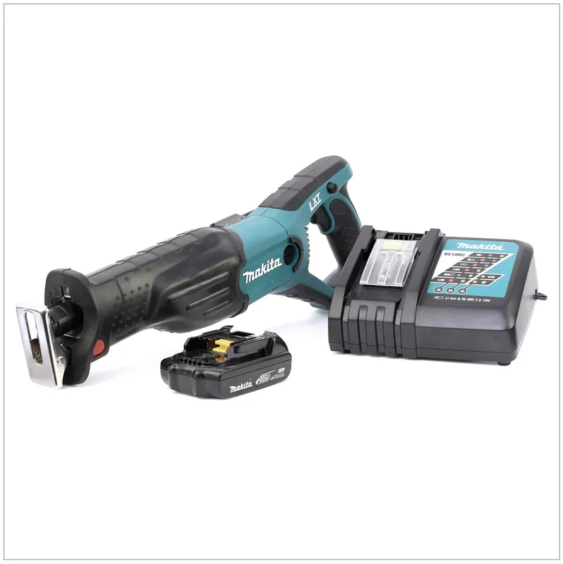 Neuheit Makita DJR 181 RY1 Akku Reciprosäge 18 V Säbelsäge + 1x 1,5 Ah Akku + Ladegerät
