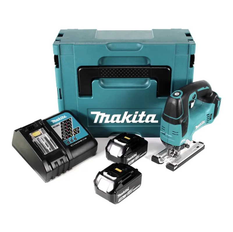 Heißes Angebot Makita DJV 182 RFJ Akku Pendelhubstichsäge 18V Brushless + 2x Akku 3,0Ah + Ladegerät + Makpac