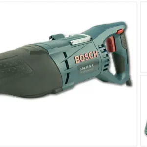 Preisknaller Bosch GSA 1100 E Säbelsäge inkl. Holzsägeblatt und Metallsägeblatt im Koffer 060164C800