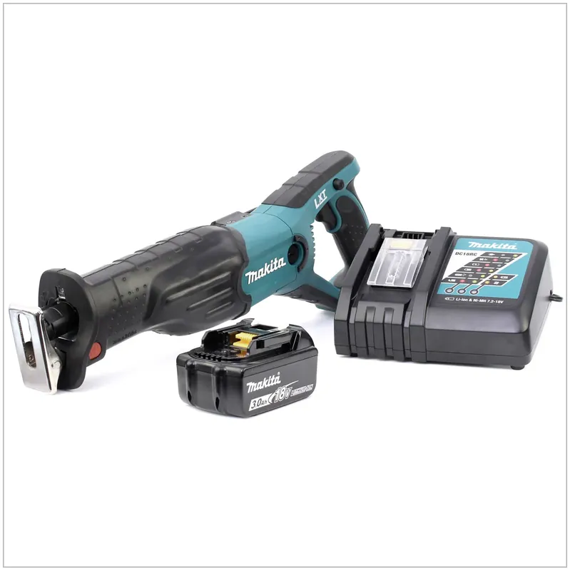 Neu Makita DJR 181 RF1 Akku Reciprosäge 18 V Säbelsäge + 1x 3,0 Ah Akku + Ladegerät