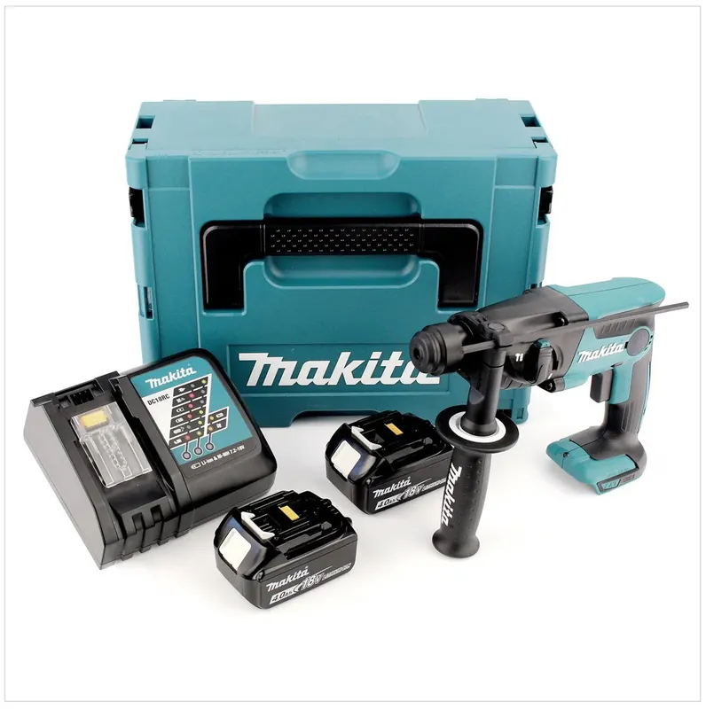 Makita DHR 165 RMJ 18 V Akku Bohrhammer im Makpac mit 2 x 4 Ah Akku, Ladegerät Angebot