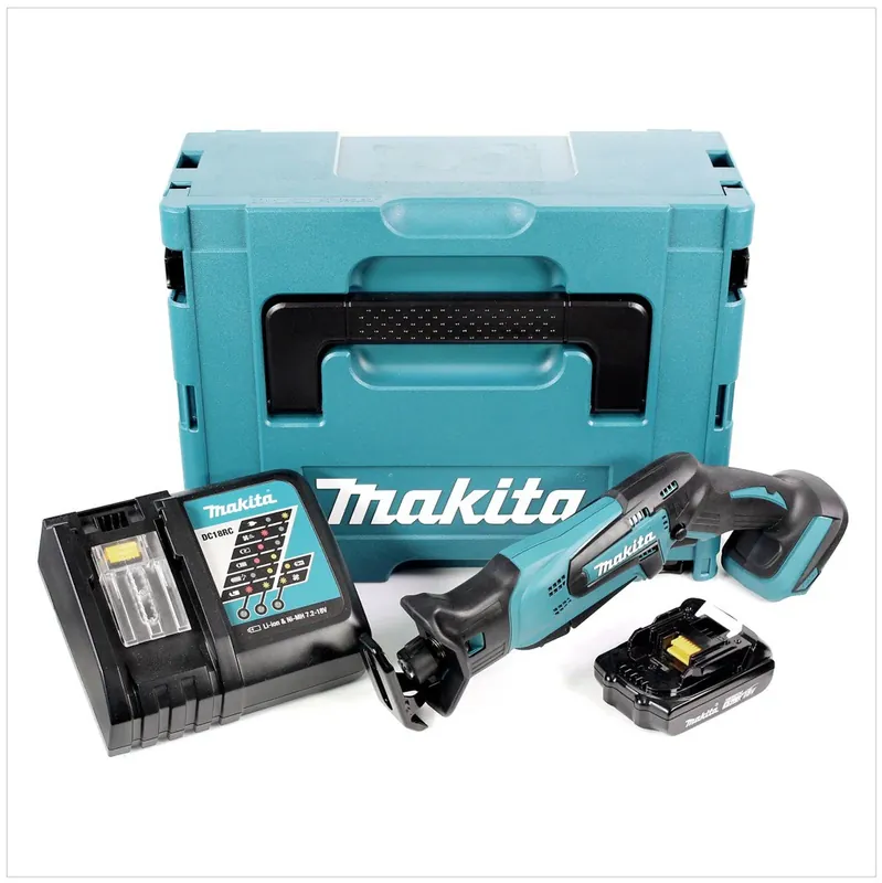 Schnäppchen MAKITA DJR 183 RY1J Akku Reciprosäge 18V + 1x Akku 1,5Ah + Ladegerät + Makpac