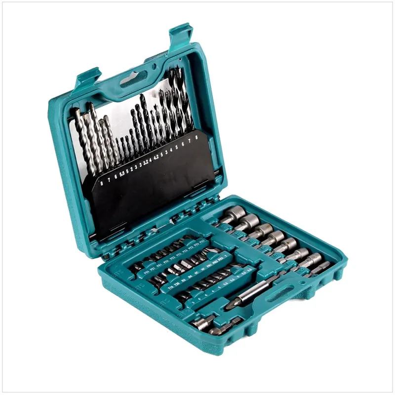 Zertifiziert Makita P-90358 PRO Bit & Bohrer Set 60 teiliges Zubehör in praktischer Box