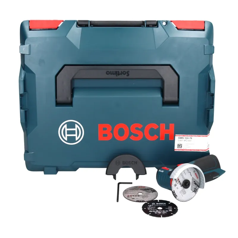 Bosch GWS 12V-76 Professional Akku Winkelschleifer 12 V 76 mm Brushless ( 06019F2003 ) + L-Boxx - ohne Akku, ohne Ladegerät Preis Gesenkt