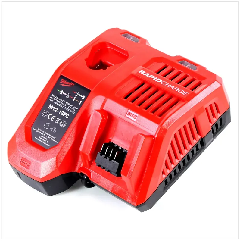 Sofort Bestellen Milwaukee M12-18FC Schnell Ladegerät Universal für 12, 14 und 18 Volt Li-Ion Akkus ( 4932451079 / 4932451080 )