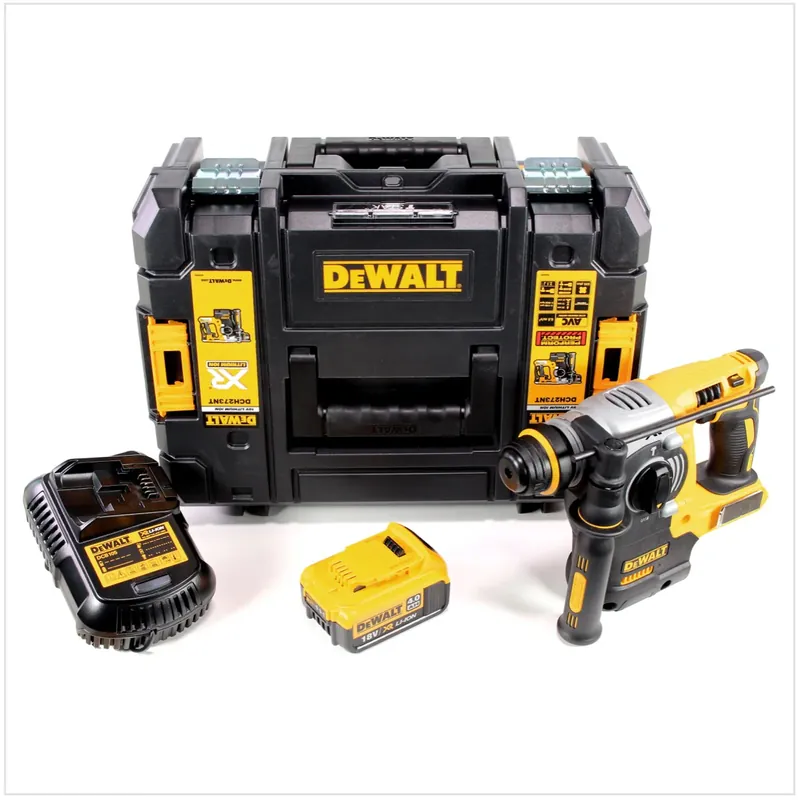 DeWalt DCH 273 M1 Akku Kombihammer 18V 2,1J SDS-Plus Brushless + 1x Akku 4,0Ah + Ladegerät + TSTAK Markenprodukt