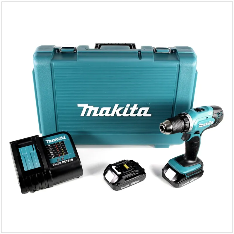 Rabatt Makita DDF 453 SYE Akku Bohrschrauber 18 V 42 Nm + 2x Akku 1,5 Ah + Ladegerät + Koffer