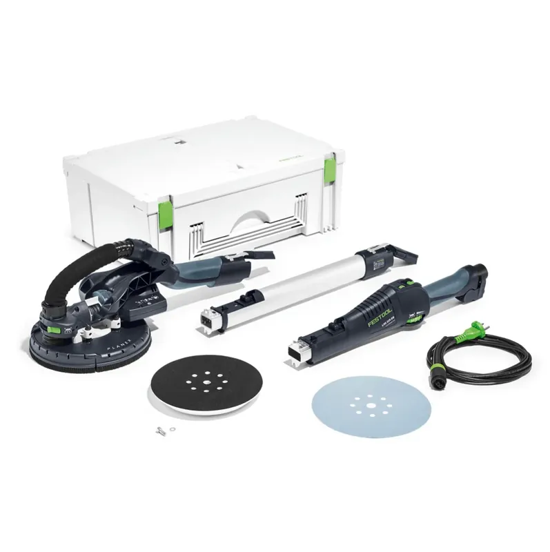 Highlight Festool LHS-E 225 EQ-Plus S/W PLANEX Langshalsschleifer ( 575217 ) 550W 215mm im Systainer + Schleifteller