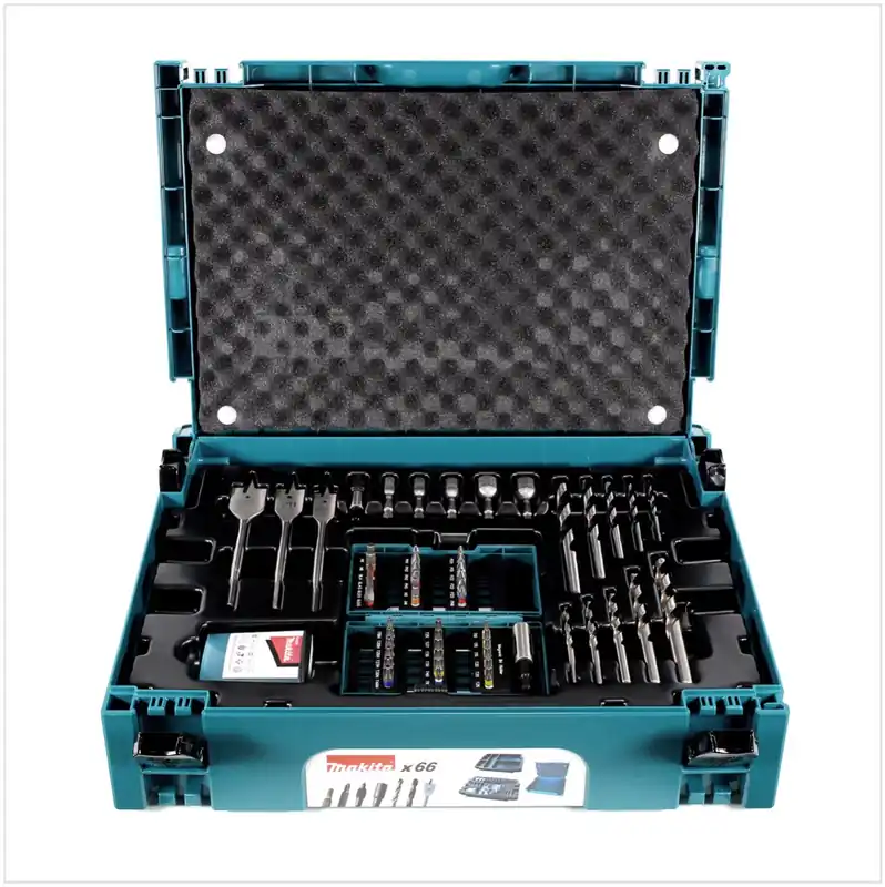 Makita B-43044 Bits - Bohrer Set 66 tlg. im Makpac Preiswert