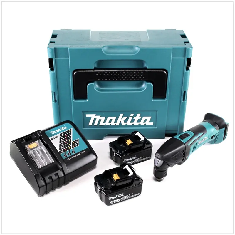 Neu Makita DTM 50 RFJ Akku Multifunktionswerkzeug 18V + 2x Akku 3,0Ah + Ladegerät + Makpac