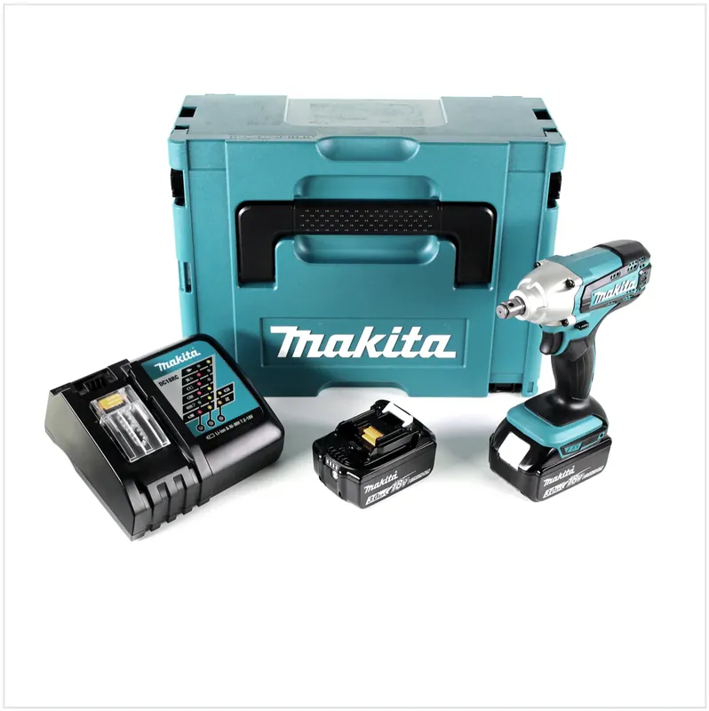 Makita DTW 190 RFJ Akku Schlagschrauber 18V + 2x Akku 3,0Ah + Schnellladegerät + Makpac Zertifiziert