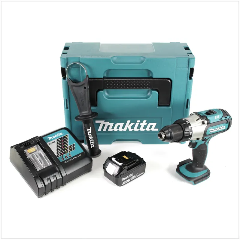 Makita DDF 451 RF1J Akku Bohrschrauber 18V 80Nm + 1x Akku 3,0Ah + Ladegerät im Makpac Nur Heute