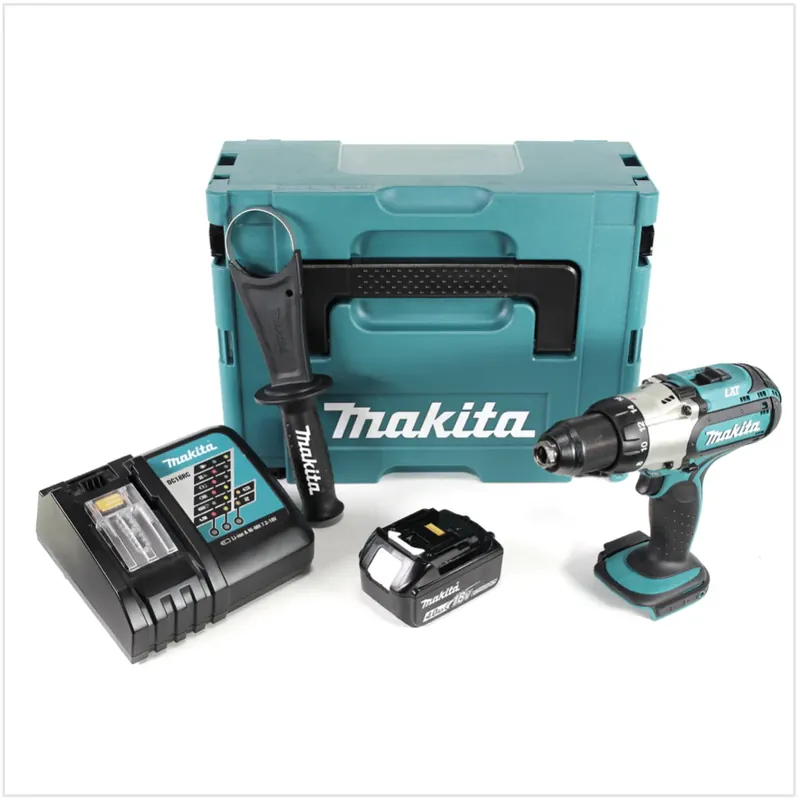Makita DDF 451 RM1J Akku Bohrschrauber 18V 80Nm + 1x Akku 4,0Ah + Schnelladegerät im Makpac Finale Aktion