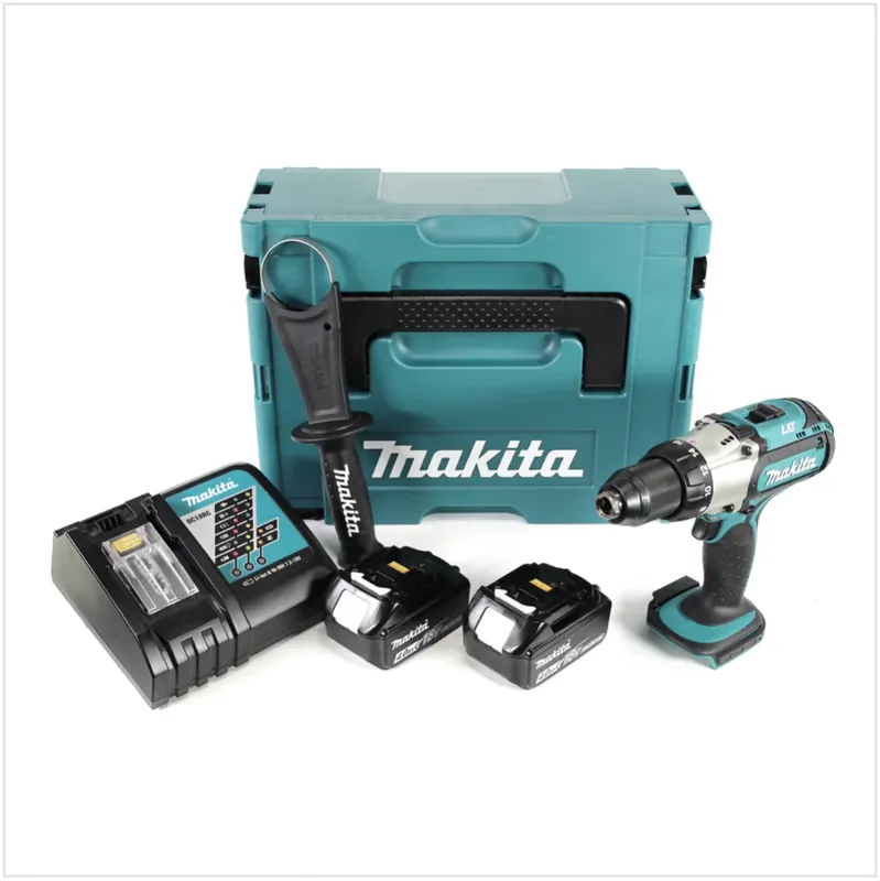 Makita DDF 451 RMJ Akku Bohrschrauber 18V 80Nm + 2x Akkus 4,0Ah + Ladegerät im Makpac Geprüft